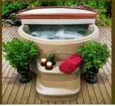 Rock solid spa with cover