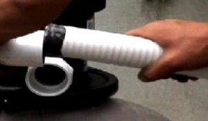 Glue a pipe joint for a swimming pool pump